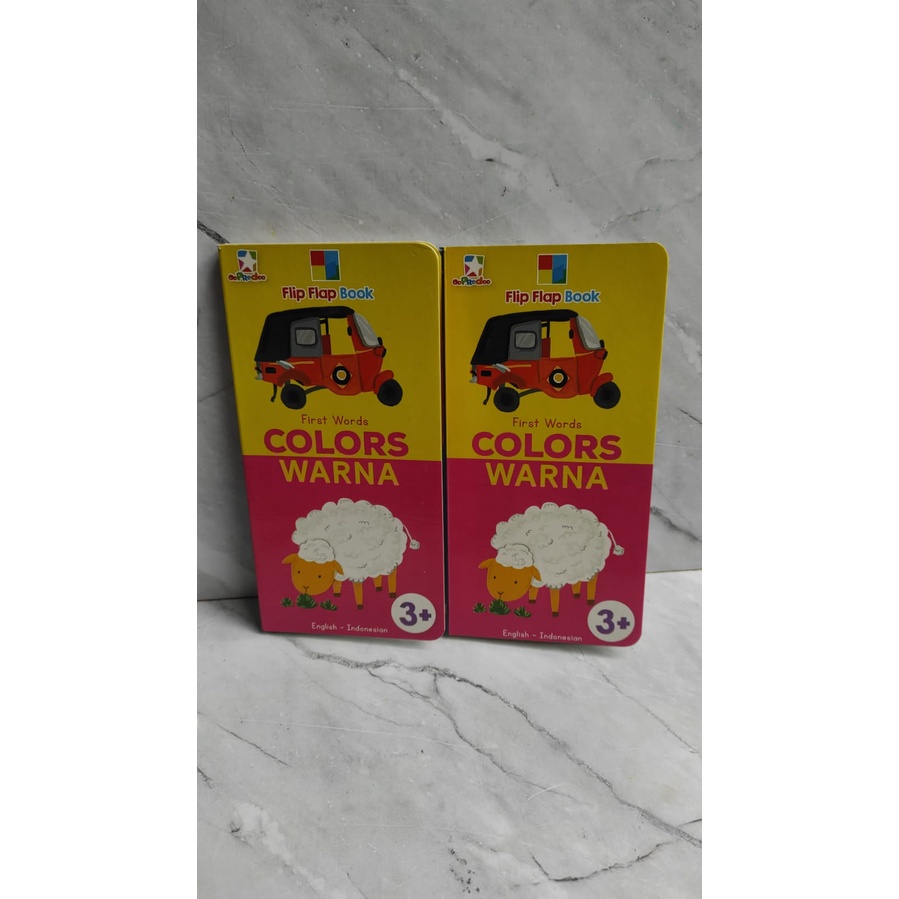 Flip Flap Book Colors (Boardbook, Bilingual)