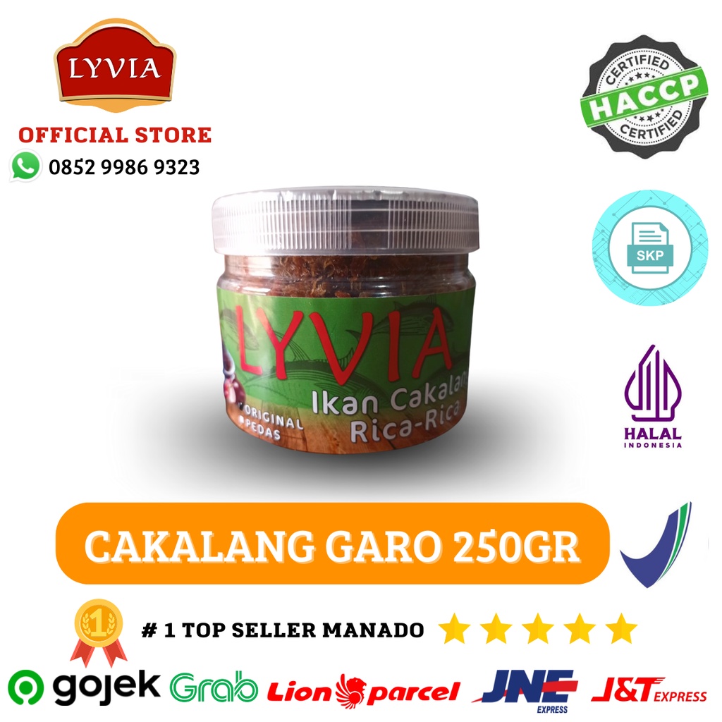 Lyvia Cakalang Fufu Caro Rica 250gr