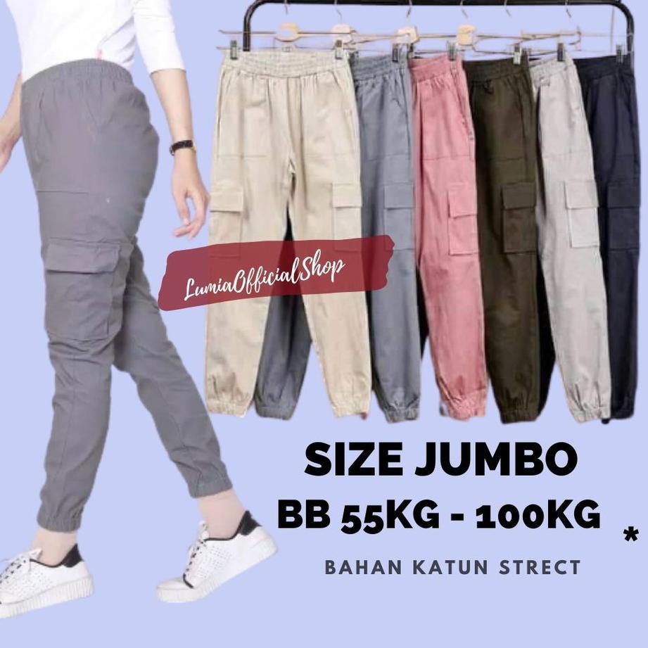 CELANA JOGGER WANITA/ CELANA JOGER /JOGER CARGO WANITA/CELANA JOGER CARGO WANITA/BAHAN KATUN