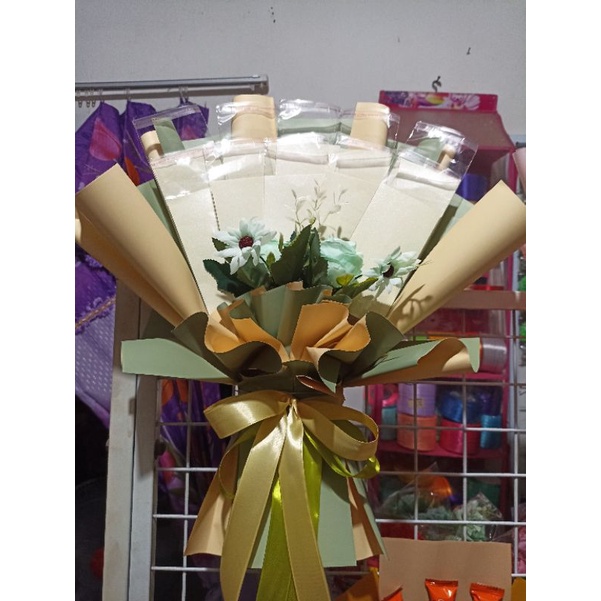 Bouquet kosong Uang 10 lembar