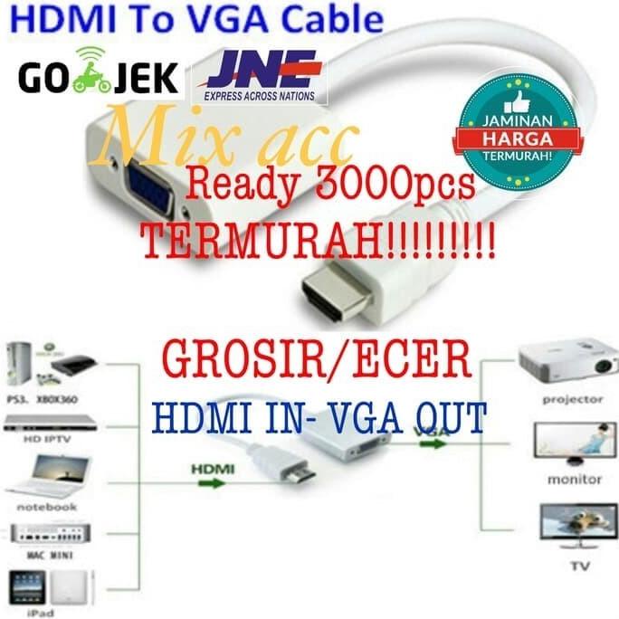 Jual Hdmi To Vga Converter / Hdmi To Vga Adapter / Kabel Hdmi To Vga