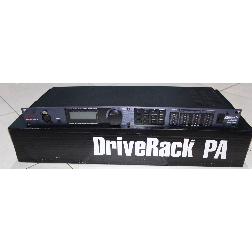 Management DBX PA Original, Management Audio DBX Drive Rack PA