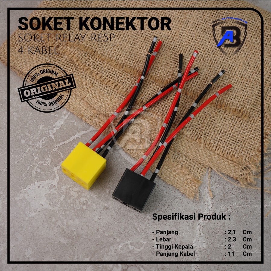 Jual SOCKET SOKET RELAY RE5P KAKI 4 / KAKI 5 / KLAKSON / SOKET RE5P