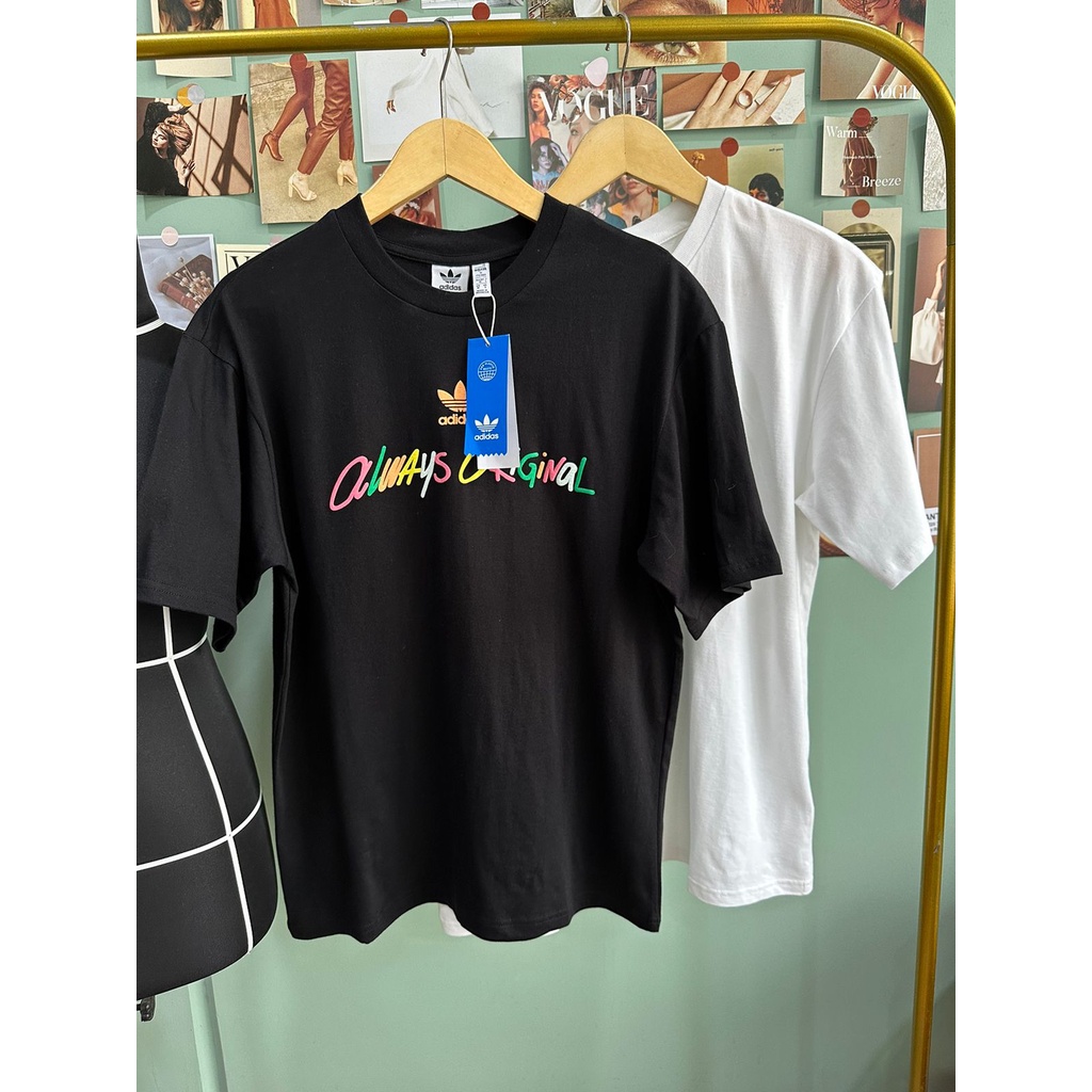 Adds graphic tee print logo tshirt ori