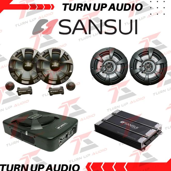 Paket Audio Mobil Full Set Sound System Sansui Sub Sansui Sa-W122D
