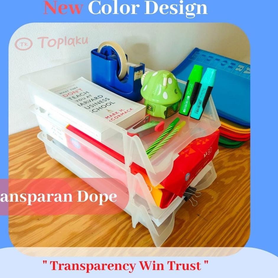 Stok Terbaru TOPLA Rak Kertas HVS Dokumen Meja Kantor 3 Susun F4 FOLIO Belajar Kantor Laci Minimalis