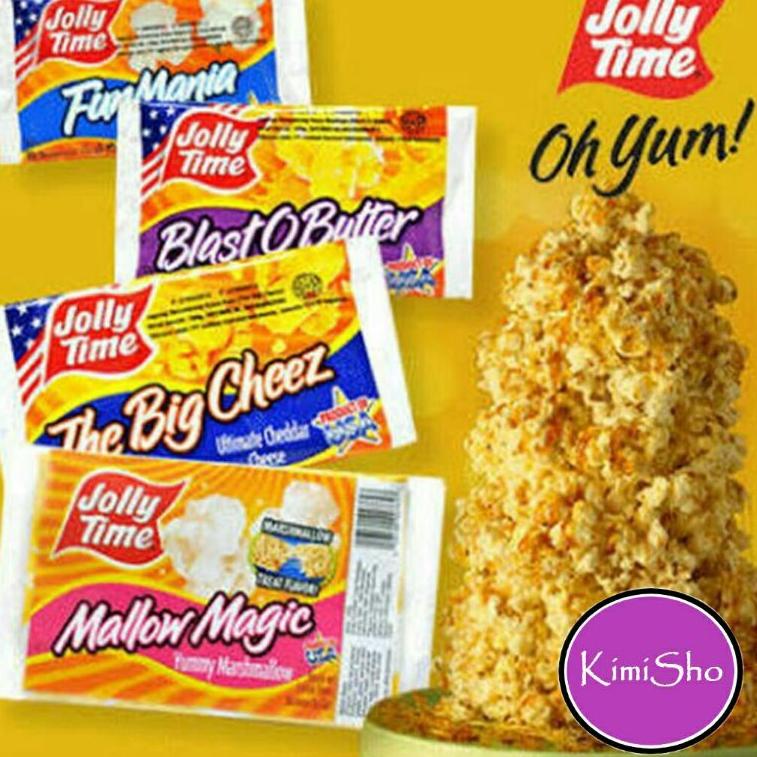 

↦ Jolly Time popcorn / jolly time / snack / cemilan / pop corn ㊚