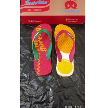 (Kode(X12N)✓) swallow sandal jepit indomie desain mie time ukuran 42 terviral