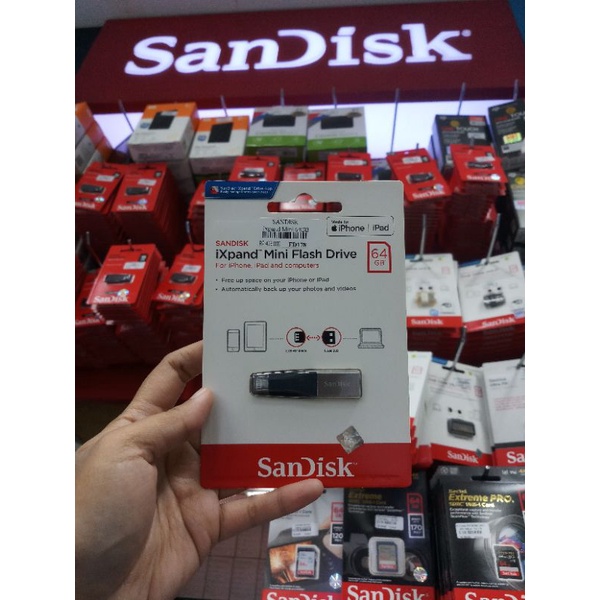 sandisk IXpand Flip Flash Drive 32gb 64gb 128gb for iphone Ipad computer Lighting