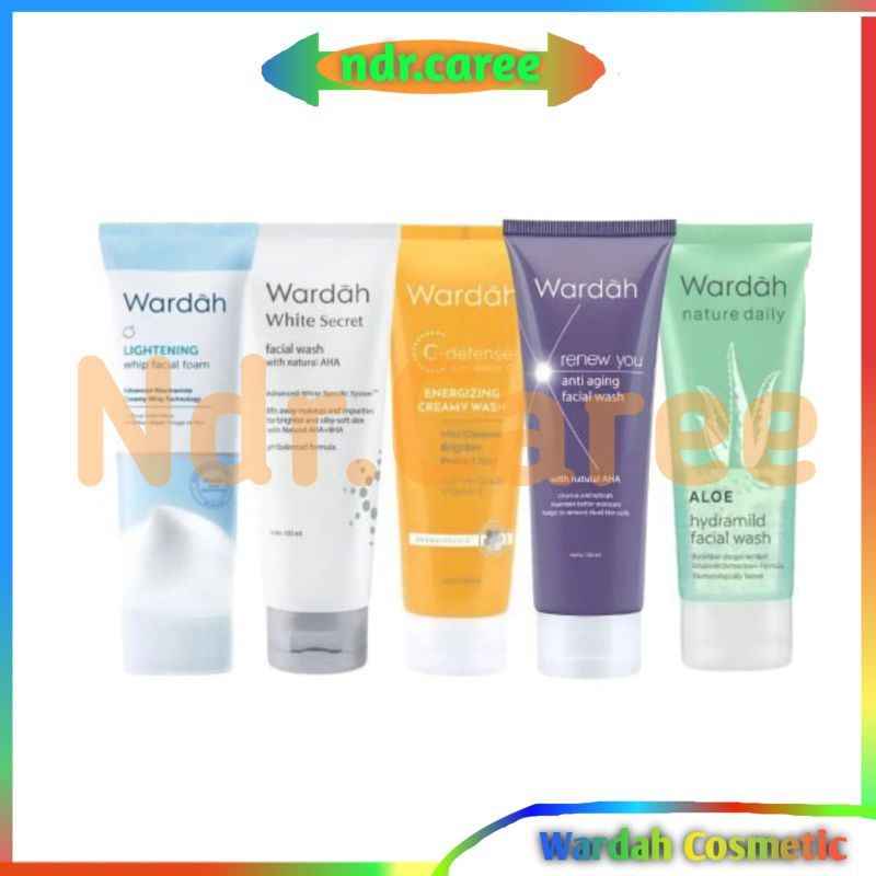 Wardah Facial Foam , Pembersih Muka 50ml - 100ml