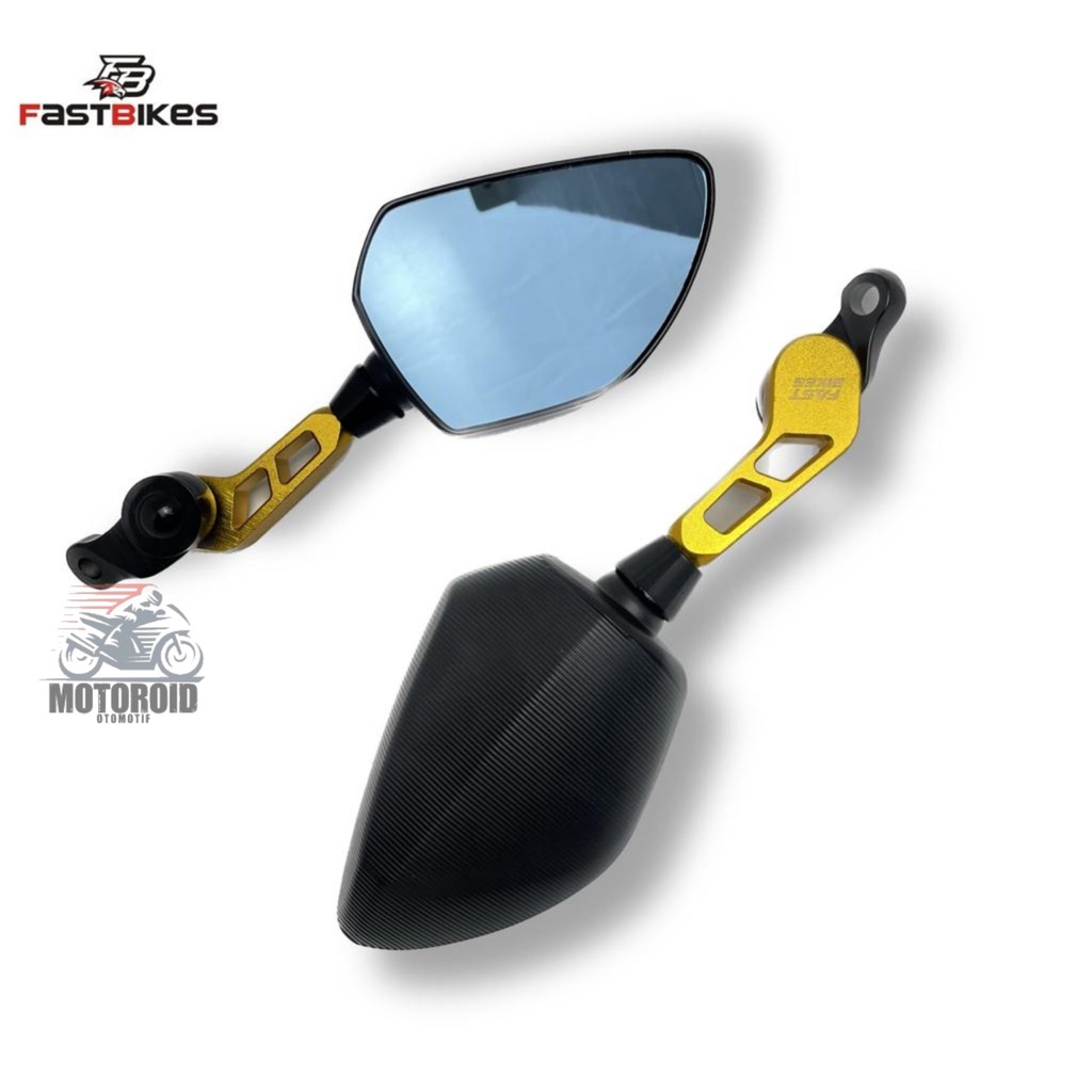 Spion Ducati Fastbikes Full Cnc Rear Mirror Real Stealth