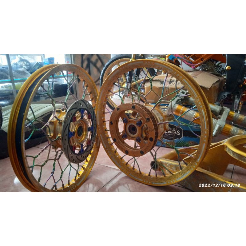 velg ref id set custom ukir bubut buat all motor kecuwali metic