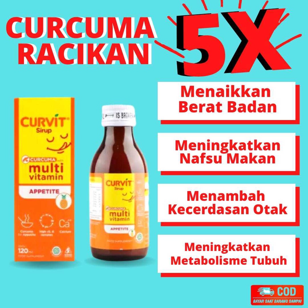 [m1] curvit sirup plus racikan obat gemuk badan dan suplemen penggemuk badan bpom 100% cepat ampuh