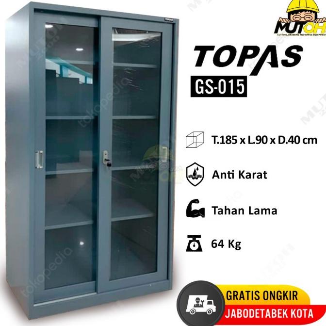 

TERBARU LEMARI ARSIP LEMARI BESI FILLING CABINET 2 KACA SLIDING TOPAS GS-015 PENGIRIMAN CEPAT