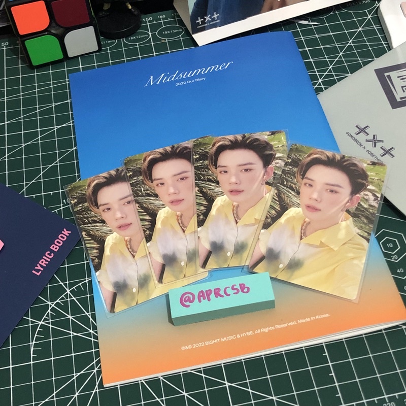 PC YEONJUN MIDSUMMER // PHOTOCARD TXT ORANGEADE BLUESKY SUNRISE RED