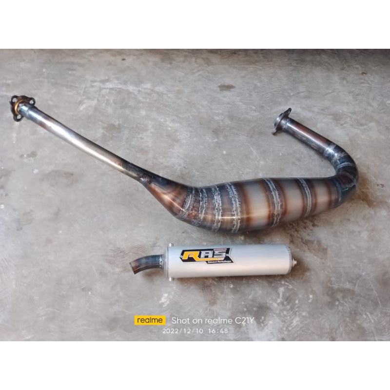 knalpot kolong pdk respol RX king plat karat