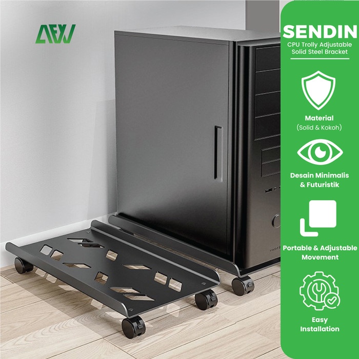

SENDIN CPU TROLLY ADJUSTABLE SOLID STEEL UNIVERSAL BRACKET CPU XIV