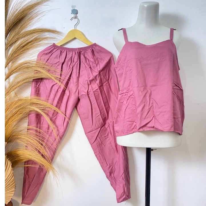 SETELAN NARINI CELANA PANJANG / Baby Doll/Setelan Panjang Bali/Baju Tidur/Piyama.