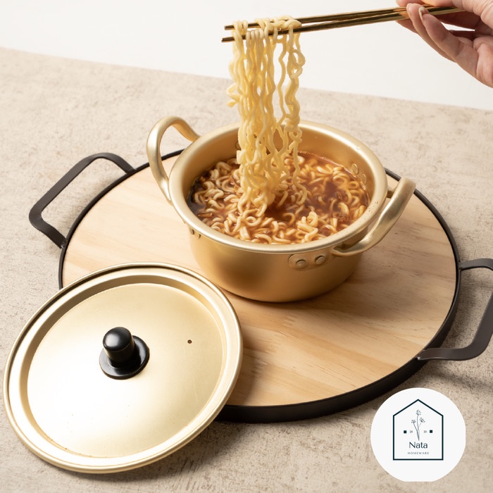 PANCI KOREA 14 CM RAMYUN RAMEN RAMYEON MIE IMPORT GOLD EMAS HOTPOT