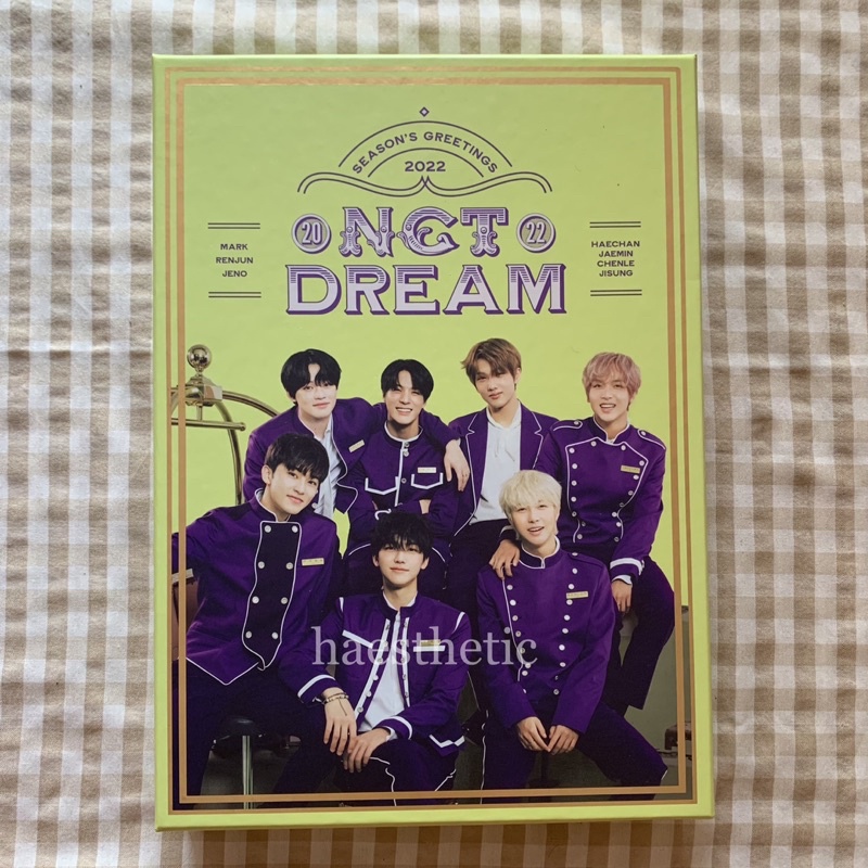 season greeting 2022 nct dream haechan renjun set box package