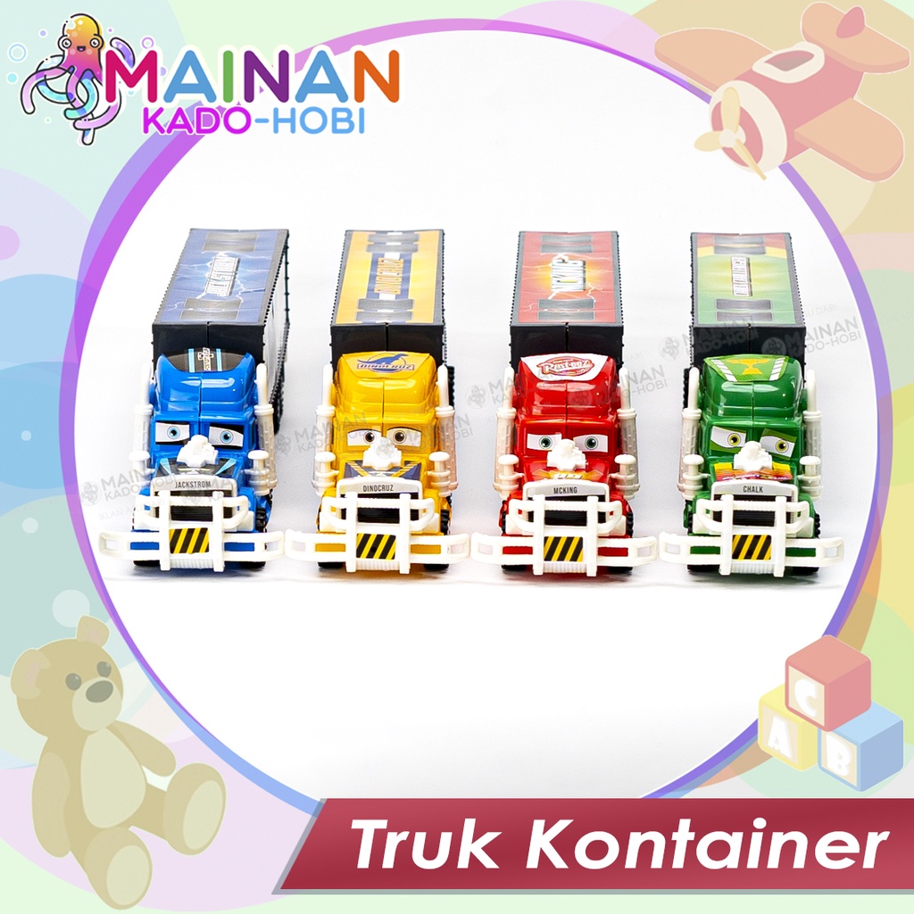 MAINAN ANAK MOBIL TRUK BARANG MINIATURE DIECAST TRUCK CONTAINER