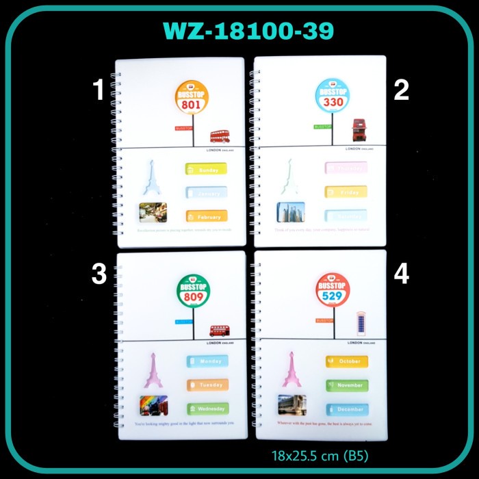 

PRO Notebook Spiral B5-80 Biasa Cover Putih / Buku Spiral - 18100 39
