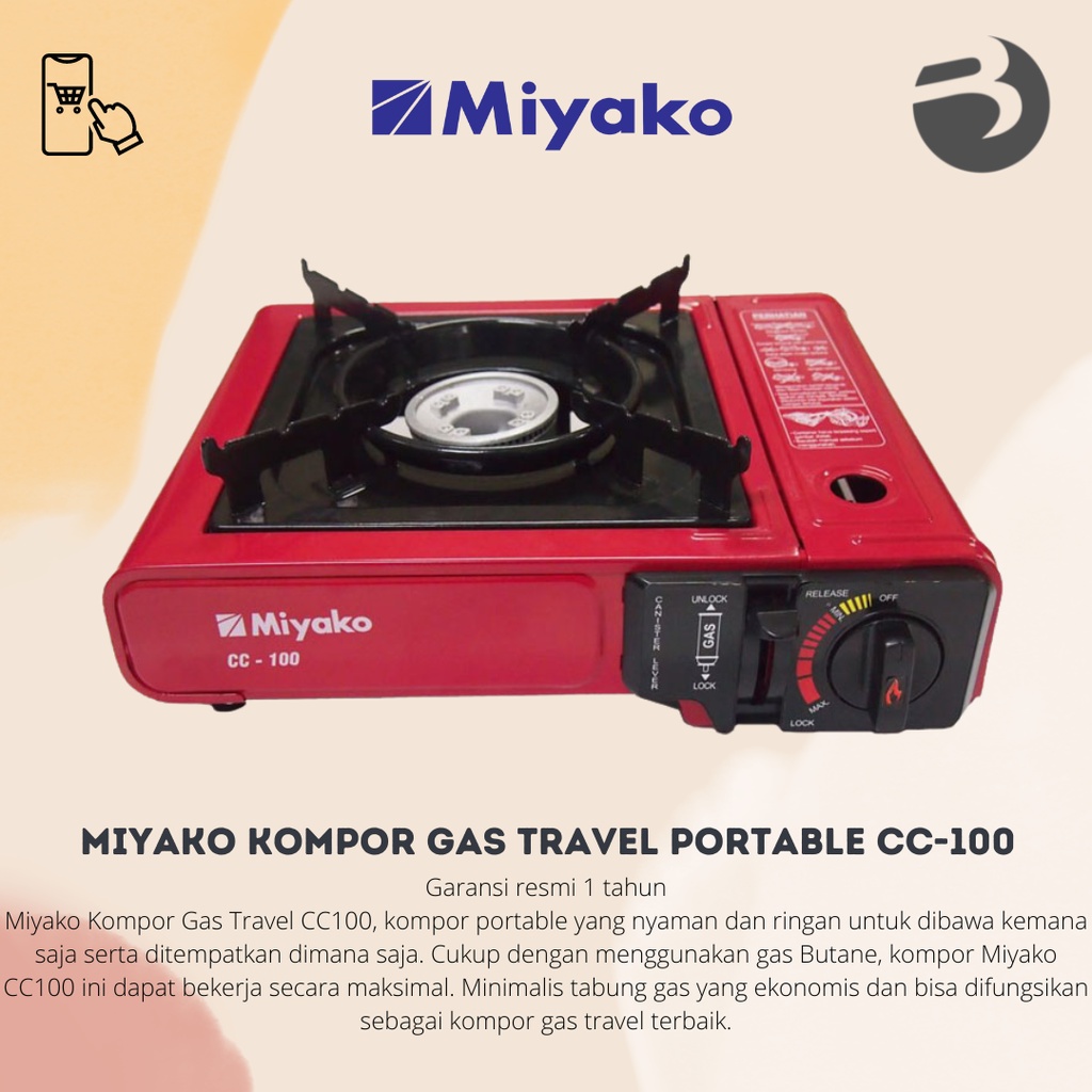 Miyako Kompor Gas Travel Portable CC-100