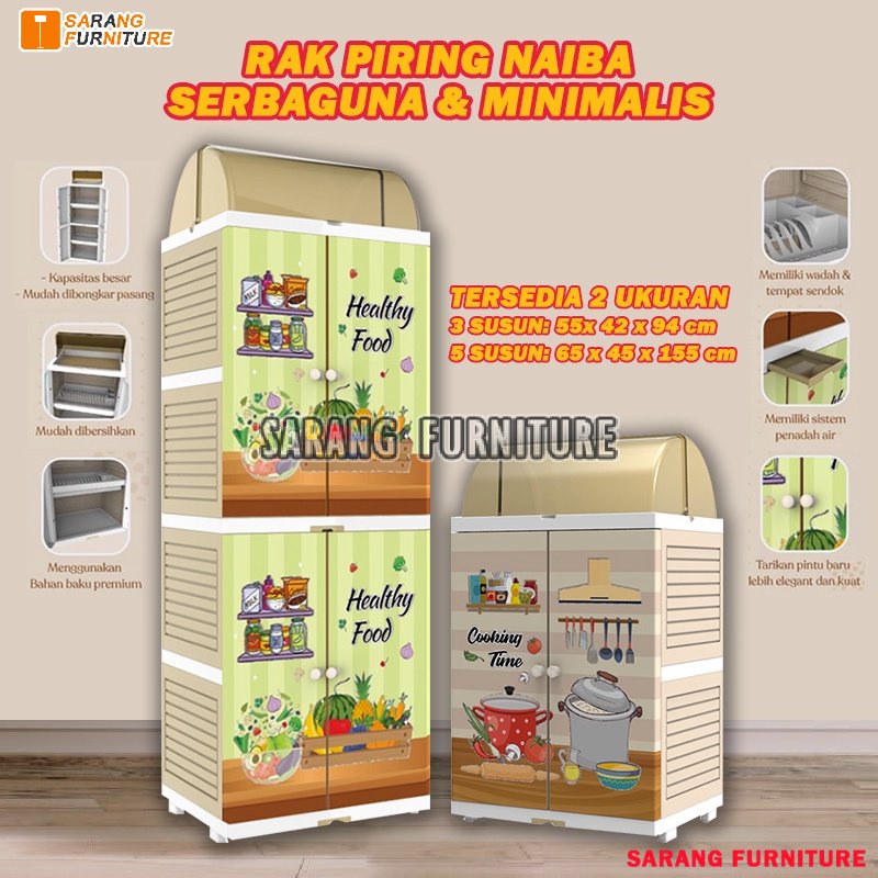 RAK PIRING PLASTIK RAK PIRING NAIBA MINI DISH RACK 4001 4002 PREMIUM TEMPAT PENYIMPANAN MAKANAN SERBAGUNA RAK PIRING PLASTIK MURAH