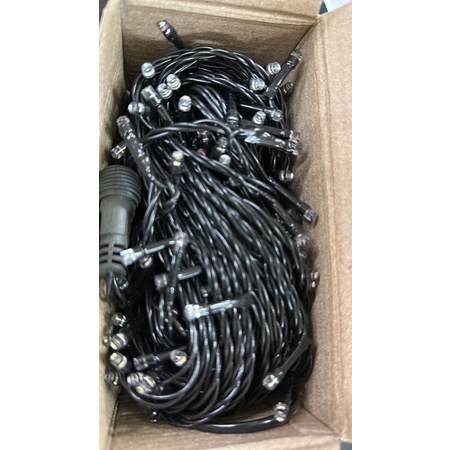 lampu tumblr kabel hitam 20 meter LED warna warni