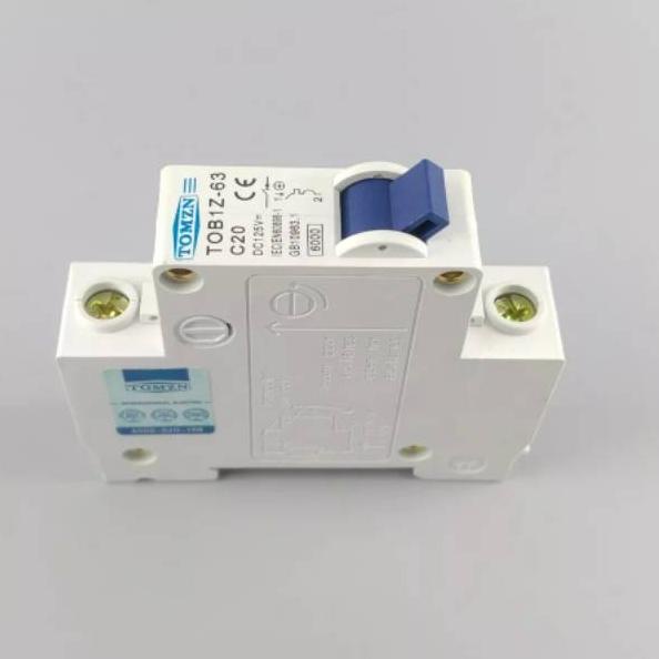 Sale MCB DC 1 P 20A 20 Ampere DC 125 V arus searah C kurva pemutus MCB