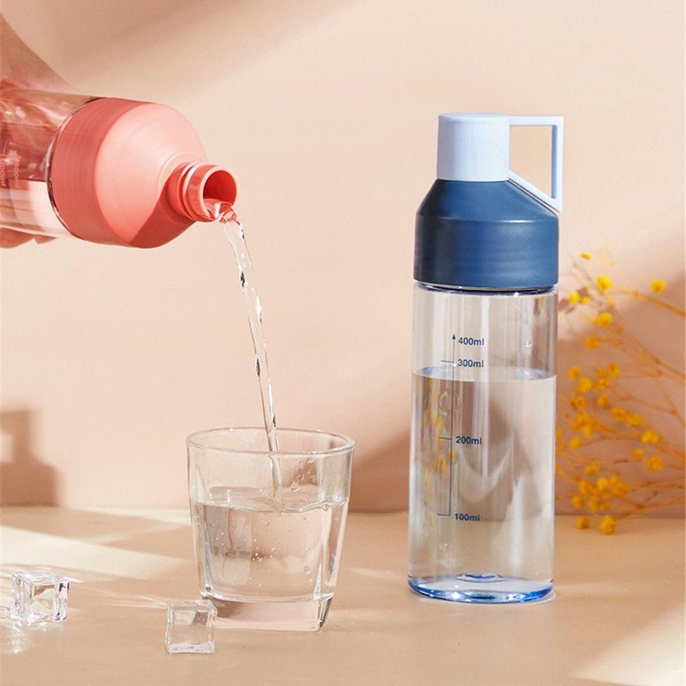 Solighter 400ML Botol Air Minum Anti Bocor Graduated Kettle Portable Plastik