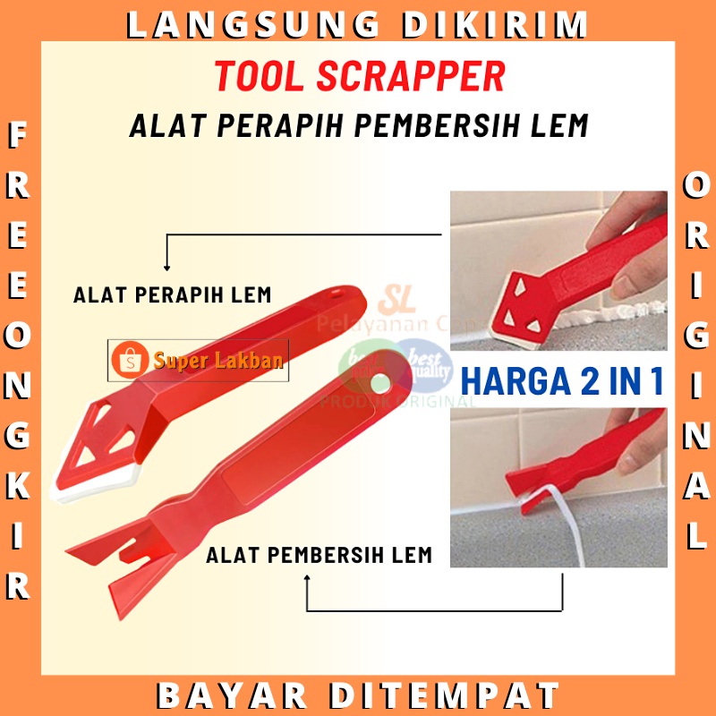 Alat Pembersih Perapi Lem Silikon Sealant Tool Scraper Silicone Murah