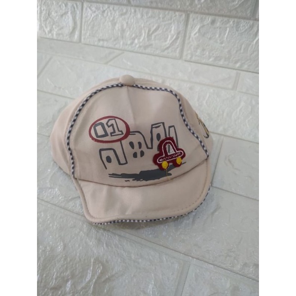 Simungil Babyshop Topi Bayi dan Anak Cowok/ Laki-laki Usia 0 Bulan - 4 Tahun Motif Keren Import