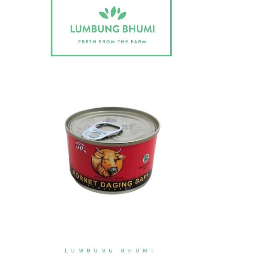 

8.8 Brand Lumbung Bhumi - Kornet Daging Sapi CIP 120 Gr ( Bahan Pokok )