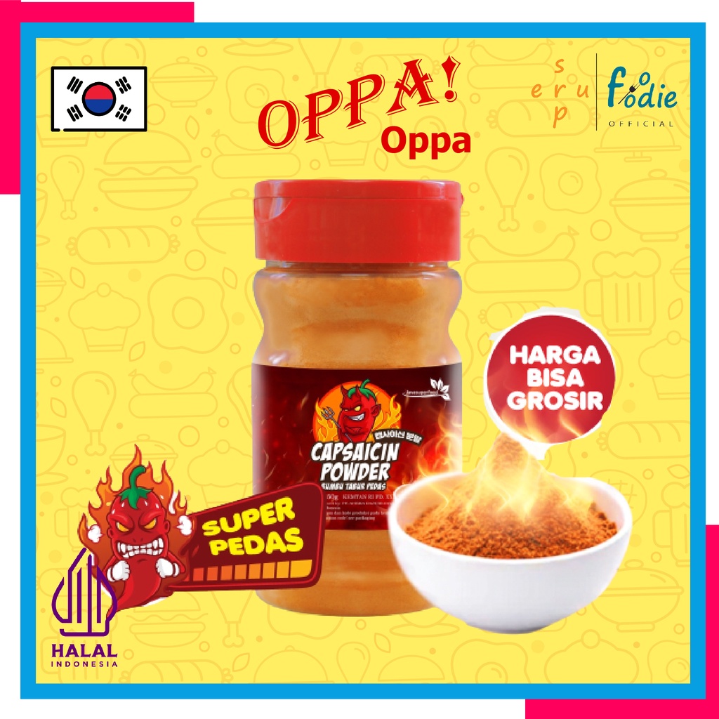 

SUPERFOODIE Bubuk Cabe / Bubuk Cabai / Cabe Kering / Cabai Kering / Chili Powder Spicy / Bubuk Cabai Cabe Capsaicin Powder Spicy Jeletot Pedas Extreme Halus Kasar 50 Gram