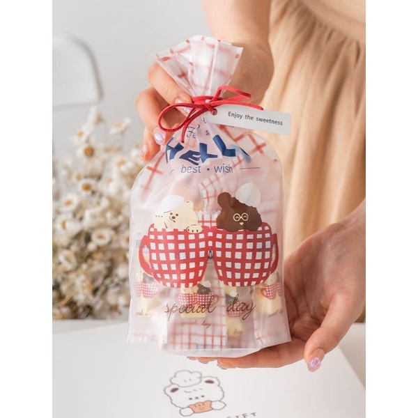 PLASTIK COOKIES CUPCAKE PERMEN HADIAH HELLO PACKAGING HADIAH PC-18