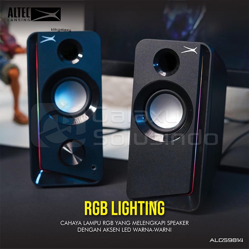 Altec Lansing ALGS9814 RGB 2.0 Speaker ALGS-9814