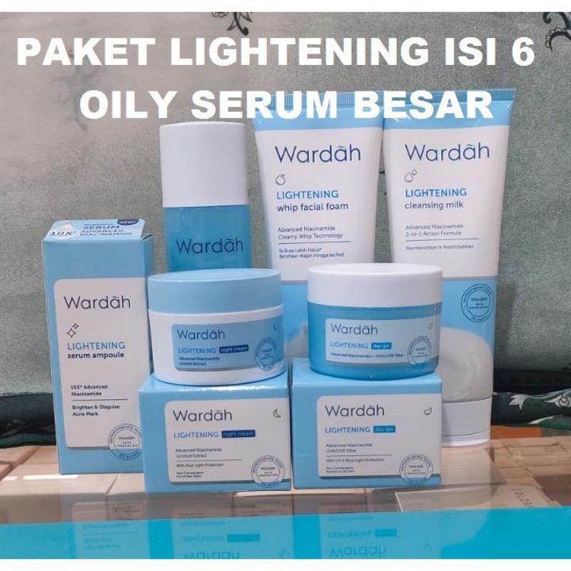 Wardah Paket Lightening Murah ( Produk New semuanya) 100%