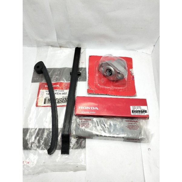 Paket Lidah Tensioner KEH + Tonjokan Keteng + Rantai keteng Honda Megapro lama Megapro Neotech Megap