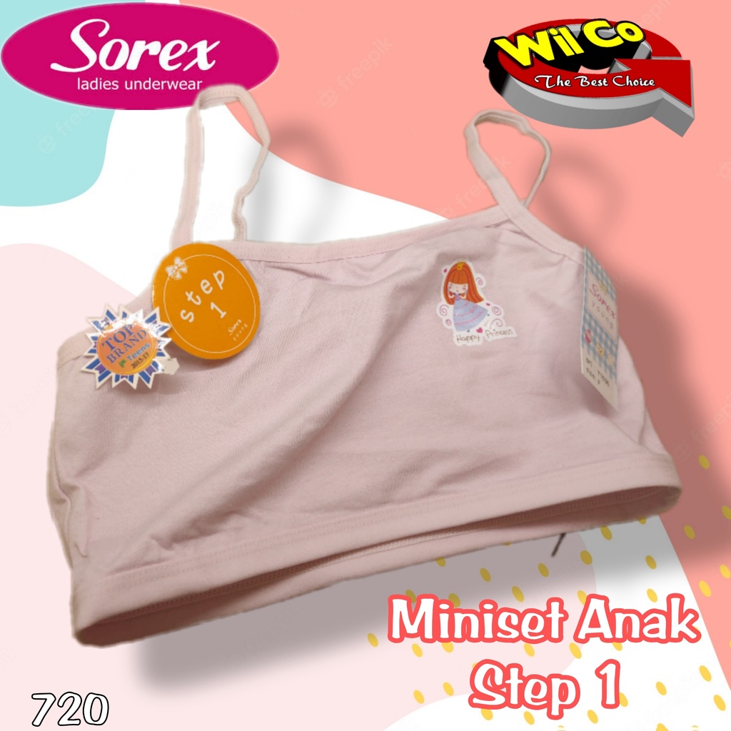 K720 - [Harga Per 1 Pcs] MINISET ANAK WANITA PAKAIAN DALAM ANAK SOREX STEP 1 FREE SIZE