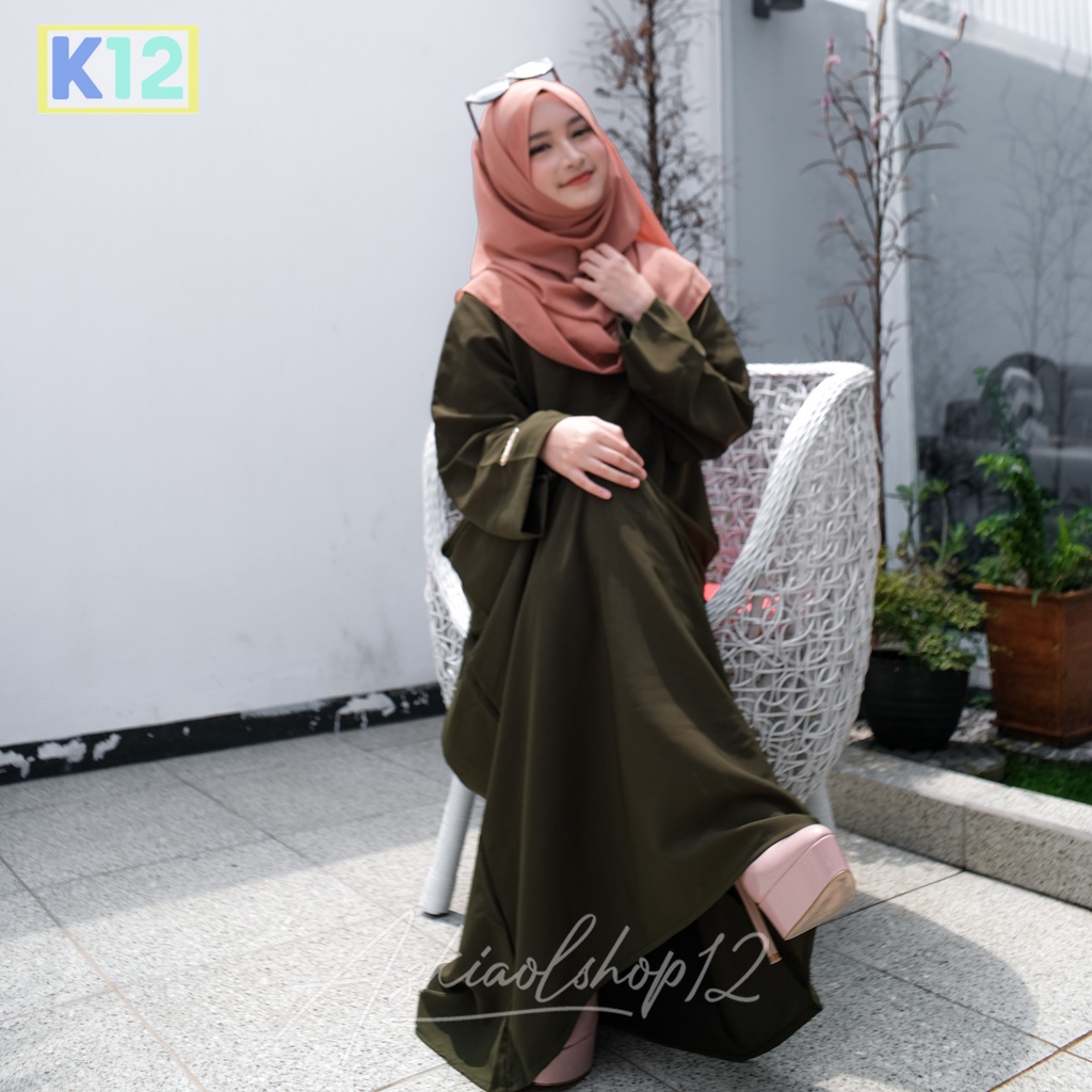 ( BISA COD) ABAYA TURKEY TERBARU / ABAYA ARAB / ABAYA HITAM / ABAYA POLOS/ DRES GAMIS MAXI ABAYA KAJ
