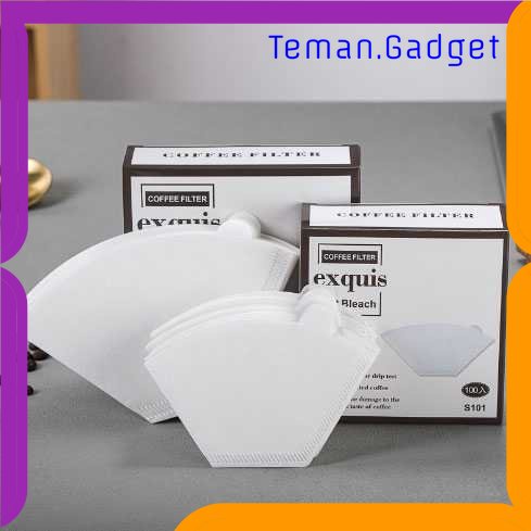 TG - DPR Exquis Kertas Filter Saringan Kopi V60 Drip 1-2 Serve 100PCS - S101