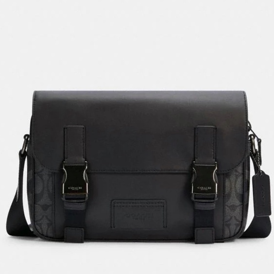 C0ach Track Crossbody In Colorblock Signature Canvas