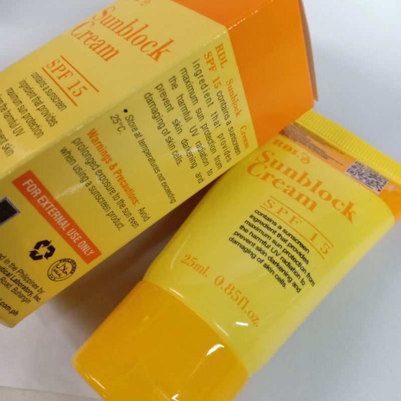 Sunblock Cream RDL Original Bpom - Philipines