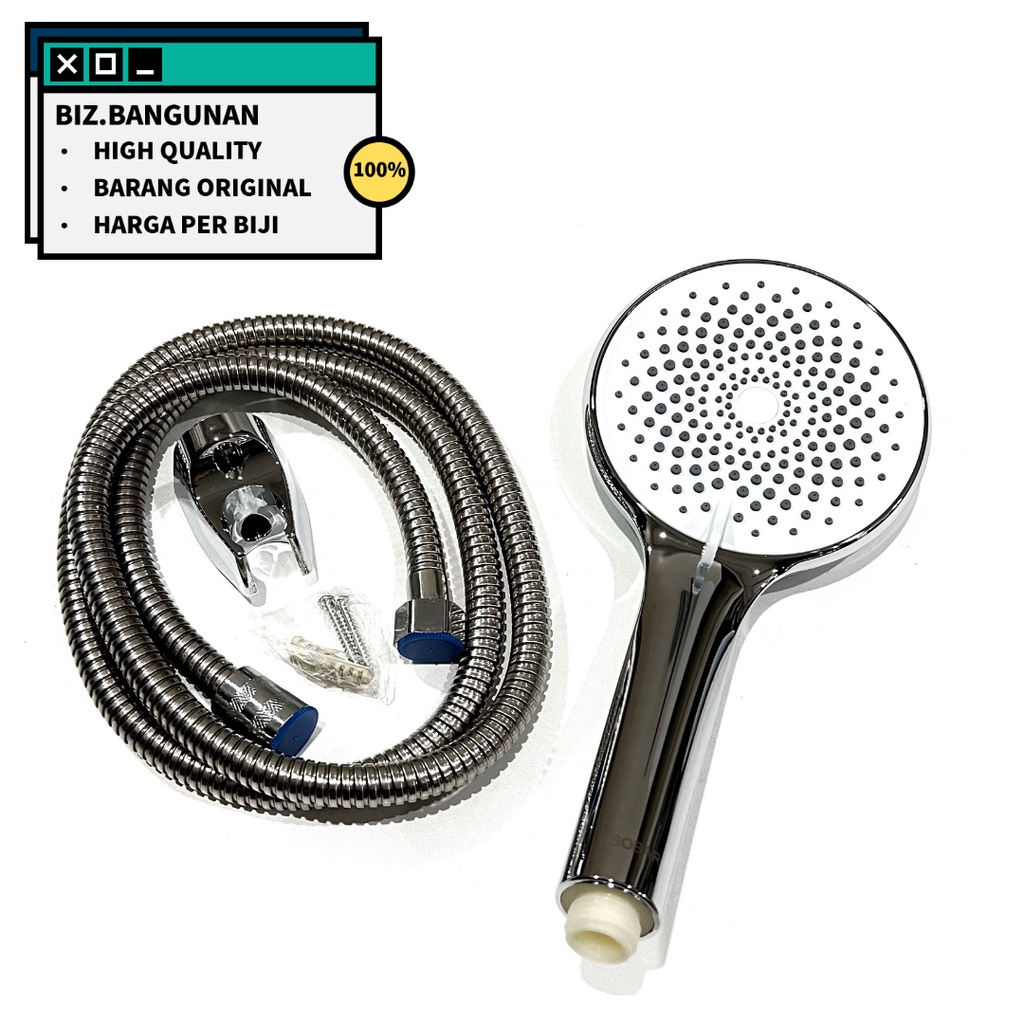 HAND SHOWER SOBAR PUTIH 713 BULAT - KEPALA SHOWER MANDI