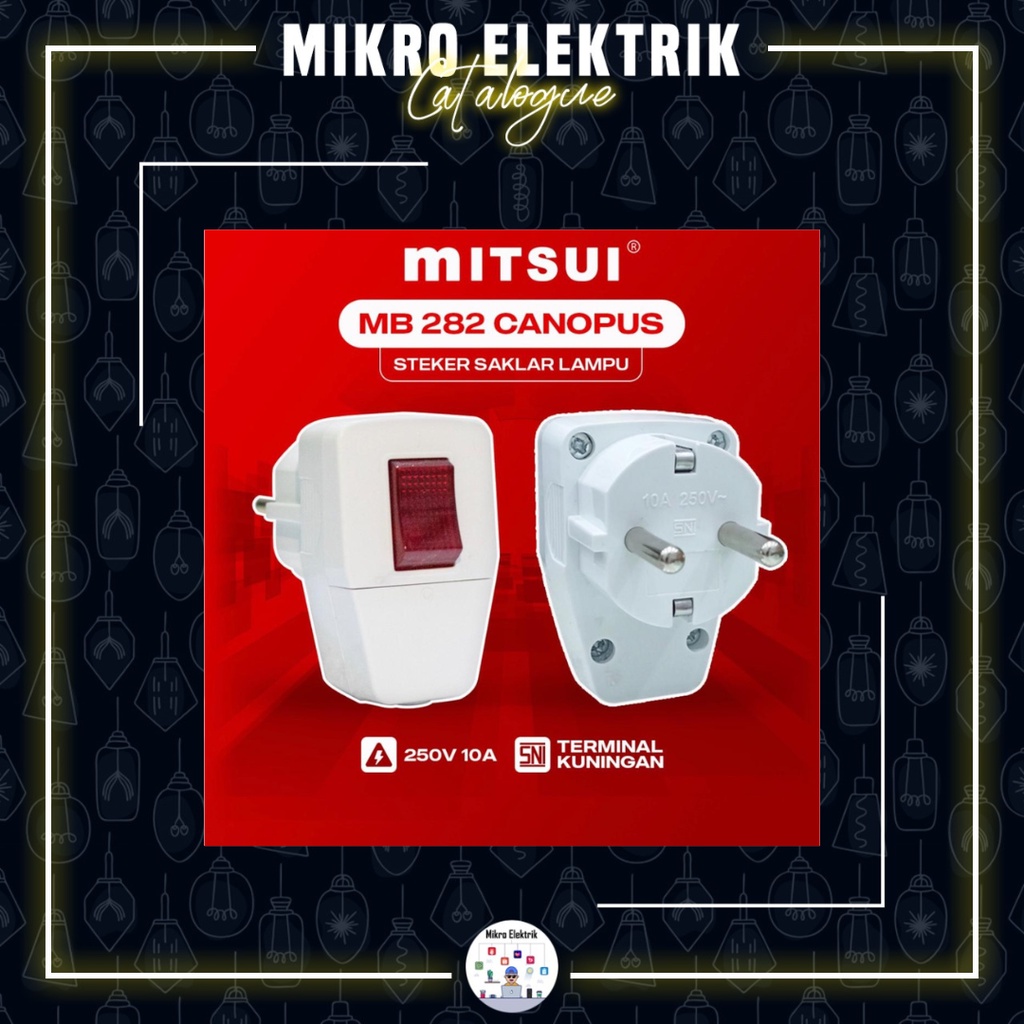 Steker Lampu CANOPUS Mitsui MB 282