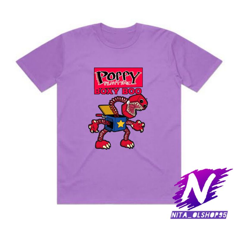 BAJU BOXY BOO kaos anak monster boxy boo poppy playtime