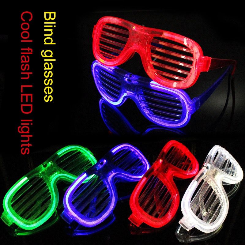 LED Kacamata Nyala Malam Colorful Eyeglass Beauty Fashion kacamata led