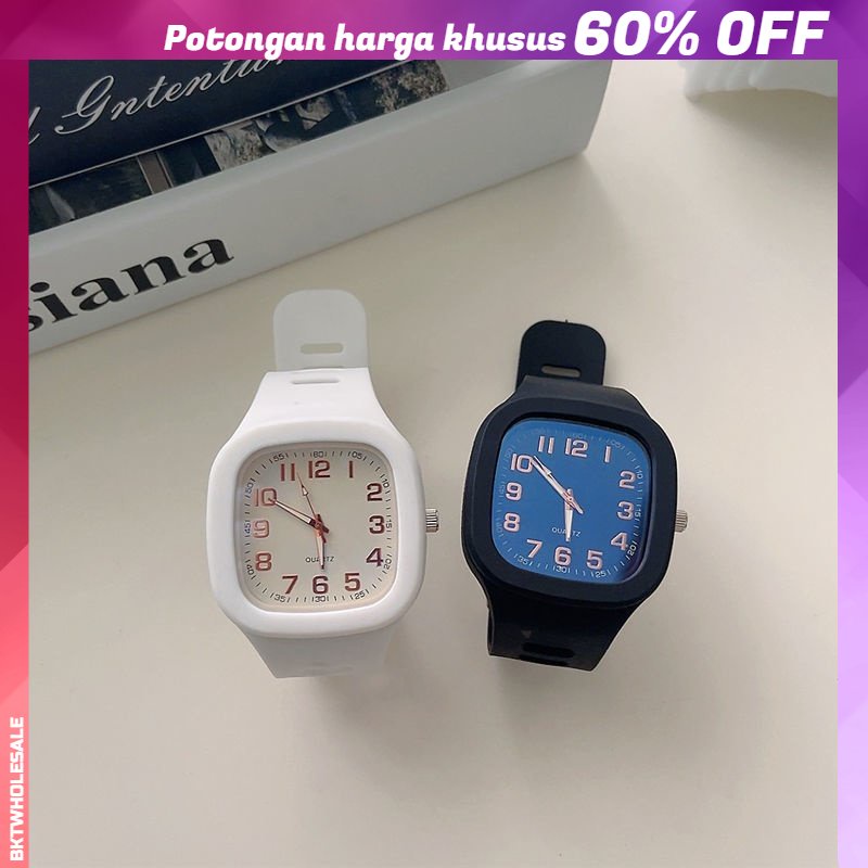 Jam Tangan Pria Ladies Watch New Korean Square Fashion High-value Digital Watches