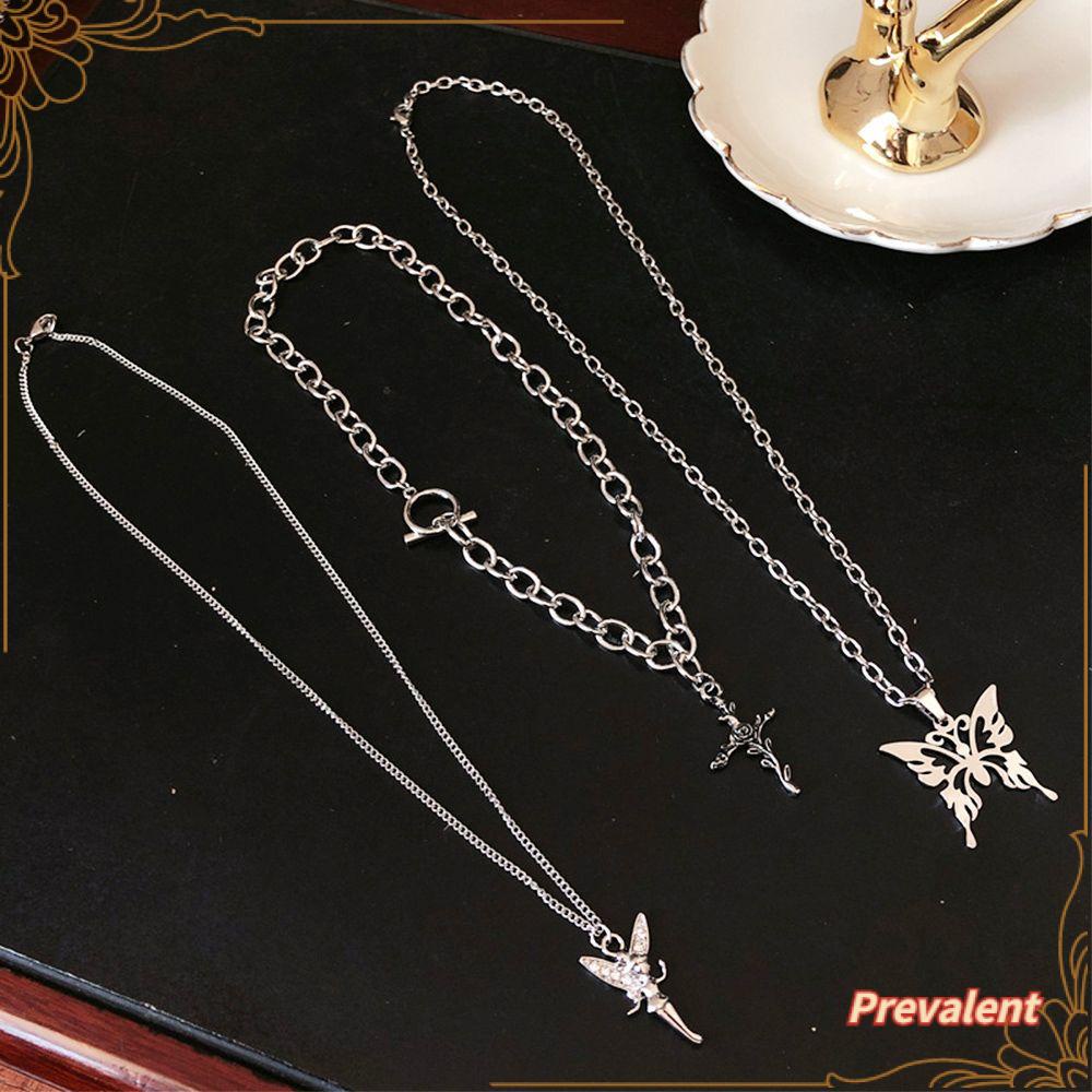 Preva Kalung Hip Hop Woman Girl Stylish Simplicity Angel Rose Butterfly